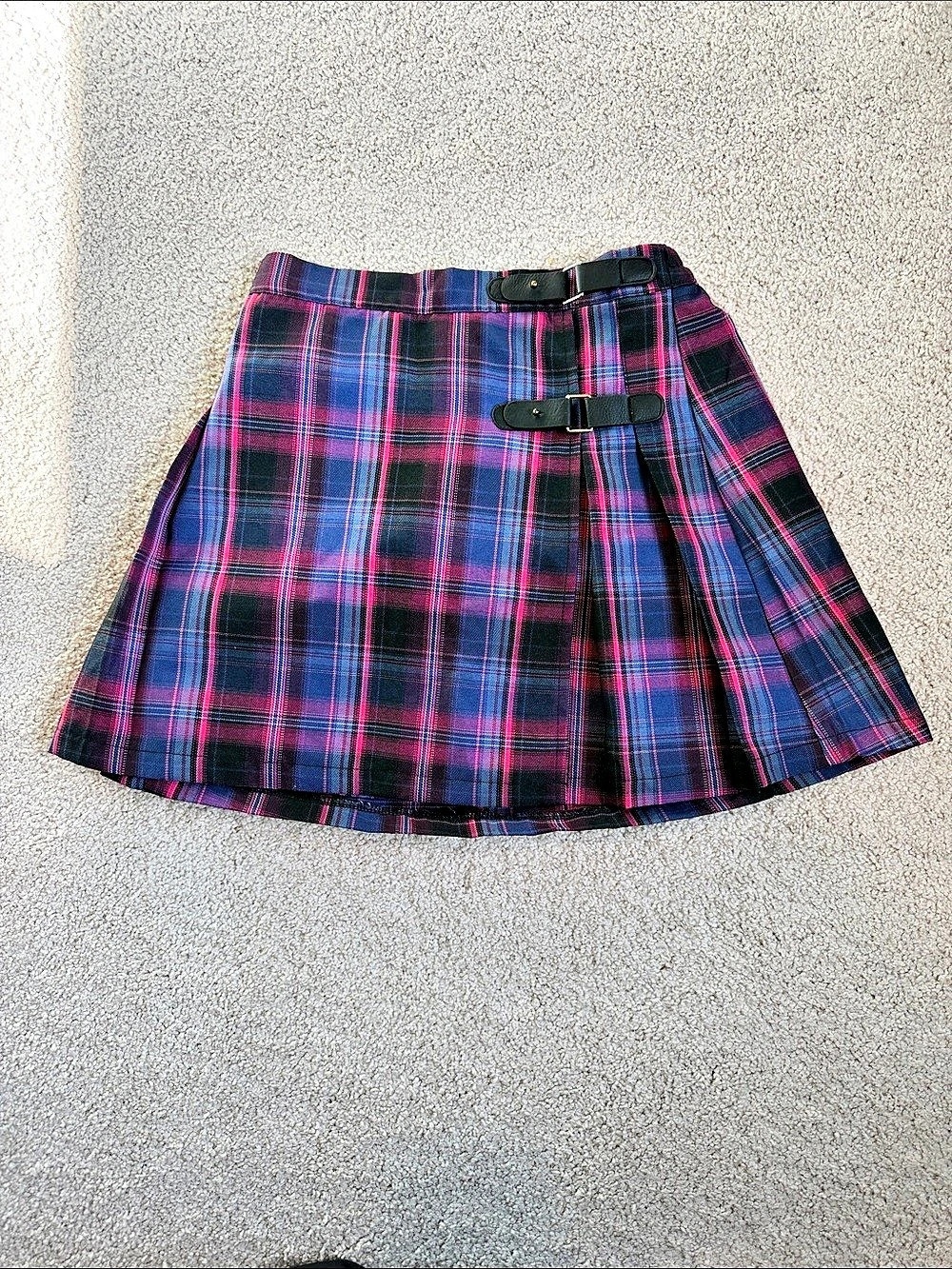 kidpik Fandango Plaid Skirt Girls Size S 7/8
